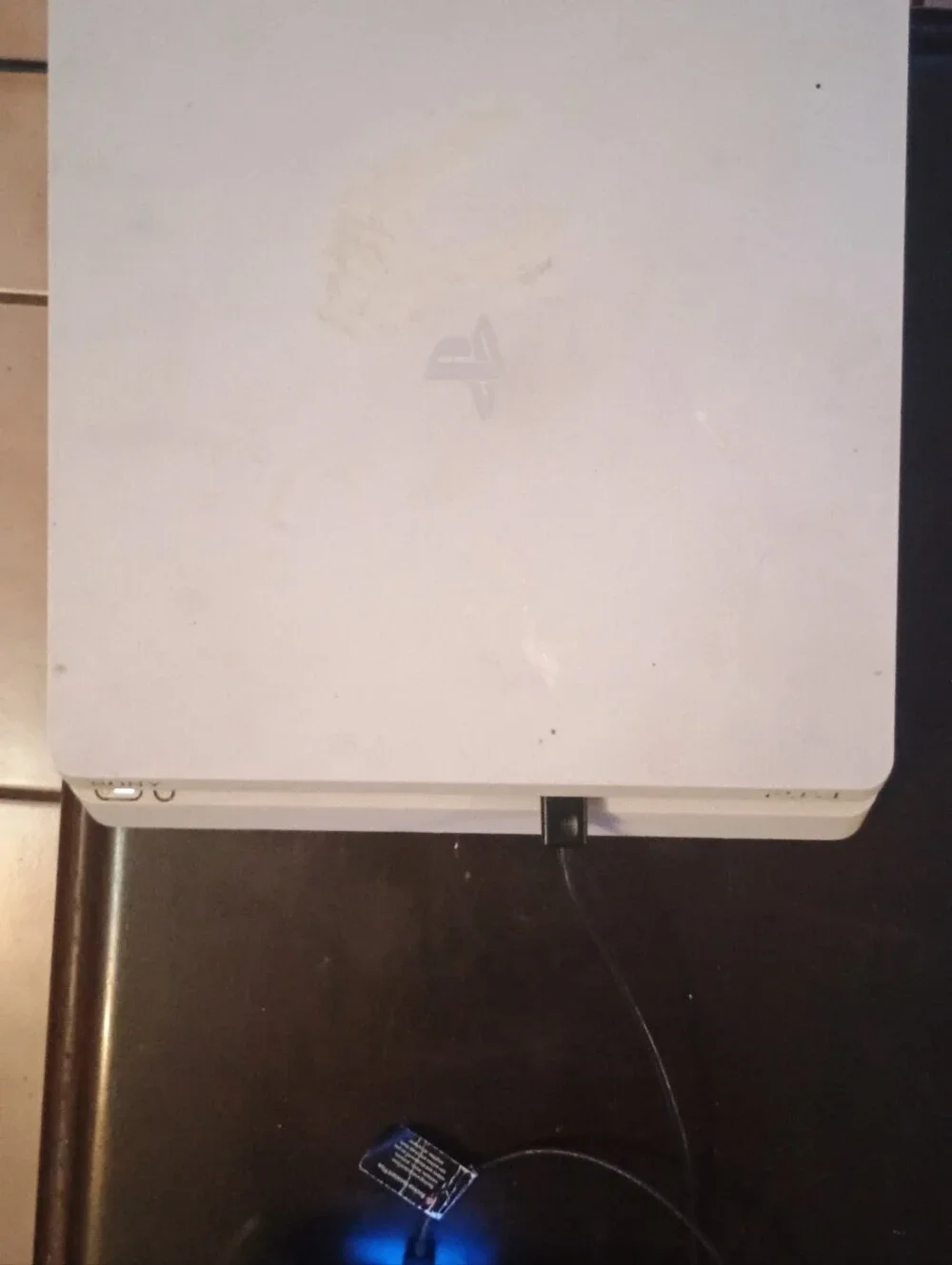 Sony White PS4 Slim with Gold DualShock and 4 PS4 Games